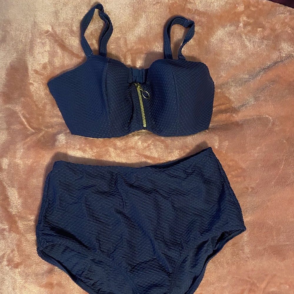 Two piece swimsuit. 34E size 10